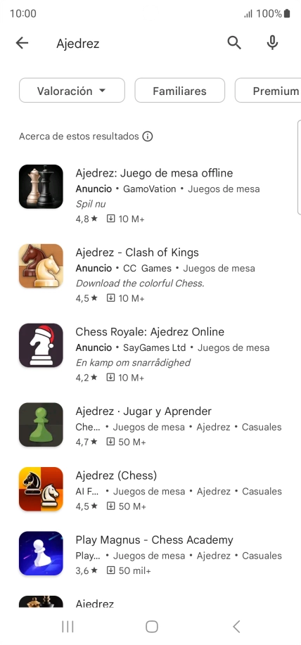 Pulsa la app deseada. Pulsa la app deseada.