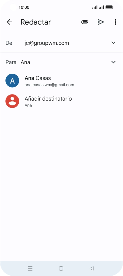 Pulsa el contacto deseado. Pulsa el contacto deseado.