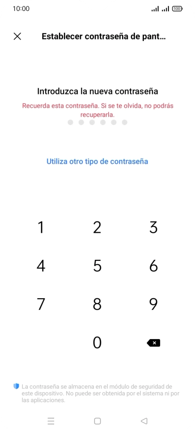 Pulsa Utiliza otro tipo de contraseña. Pulsa Utiliza otro tipo de contraseña.
