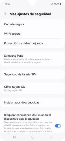 Pulsa Seguridad de tarjeta SIM. Pulsa Seguridad de tarjeta SIM.