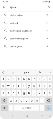 Introduce el nombre del tema o de la app y pulsa el icono de búsqueda. Introduce el nombre del tema o de la app y pulsa el icono de búsqueda.