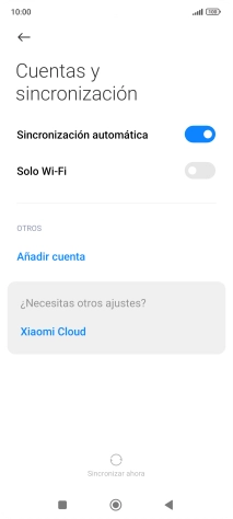 Pulsa Añadir cuenta. Pulsa Añadir cuenta.