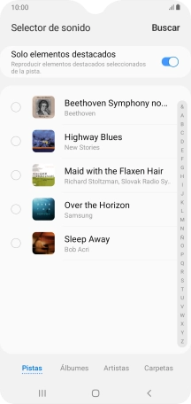 Pulsa los timbres de llamada deseados para escucharlos. Pulsa los timbres de llamada deseados para escucharlos.