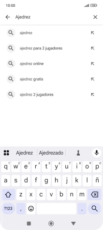 Introduce el nombre del tema o de la app y pulsa el icono de búsqueda. Introduce el nombre del tema o de la app y pulsa el icono de búsqueda.
