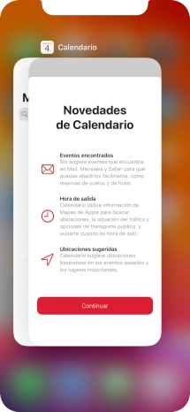 Arrastra hacia arriba la aplicación deseada para cerrarla. Arrastra hacia arriba la aplicación deseada para cerrarla.