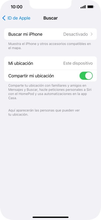 Pulsa Buscar mi iPhone. Pulsa Buscar mi iPhone.