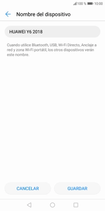 Introduce el nombre deseado de la conexión wifi y pulsa GUARDAR. Introduce el nombre deseado de la conexión wifi y pulsa GUARDAR.