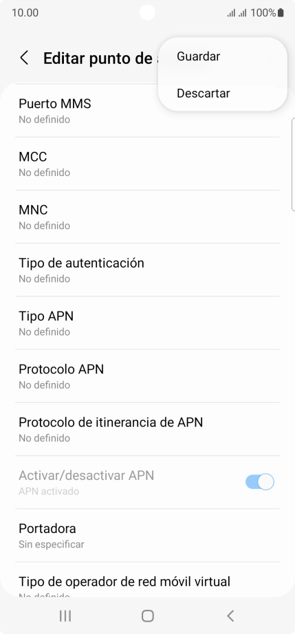 Pulsa Guardar. Pulsa Guardar.