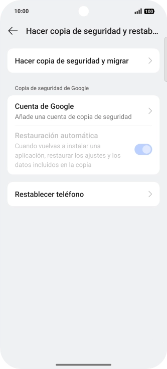 Pulsa Restablecer teléfono. Pulsa Restablecer teléfono.