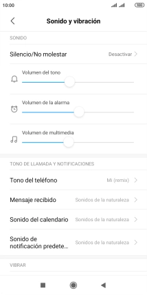 Pulsa Tono del teléfono. Pulsa Tono del teléfono.