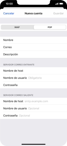Pulsa Nombre de usuario e introduce el nombre de usuario de tu cuenta de correo electrónico. Pulsa Nombre de usuario e introduce el nombre de usuario de tu cuenta de correo electrónico.