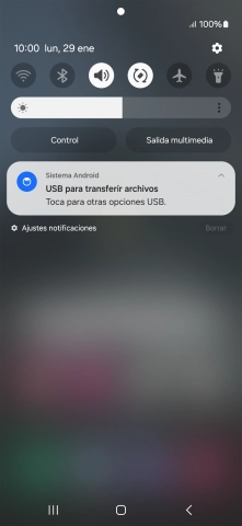 Pulsa Toca para otras opciones USB.. Pulsa Toca para otras opciones USB..