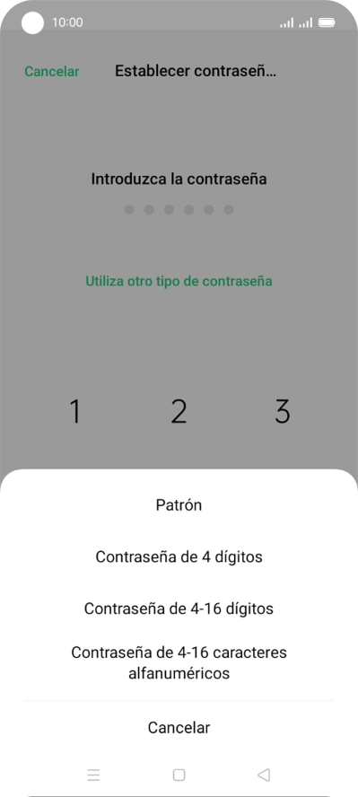 Pulsa el código de seguridad deseado y sigue las indicaciones de la pantalla para crear un código de seguridad del teléfono adicional. Pulsa el código de seguridad deseado y sigue las indicaciones de la pantalla para crear un código de seguridad del teléfono adicional.