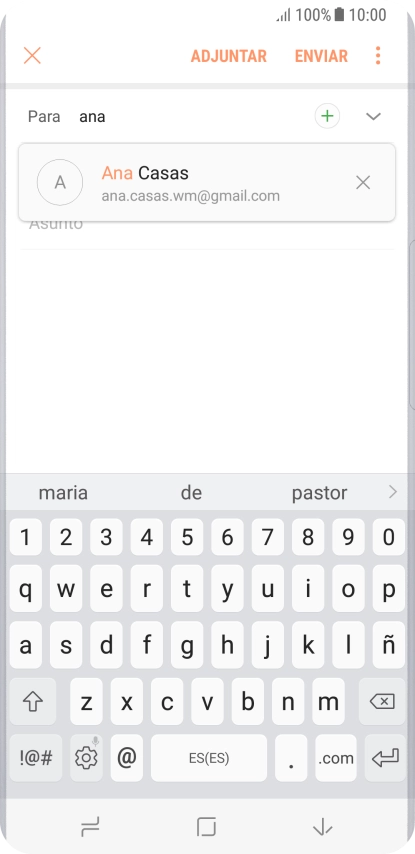 Pulsa el contacto deseado. Pulsa el contacto deseado.
