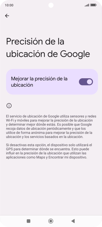 Si pulsas el indicador junto a Si pulsas el indicador junto a