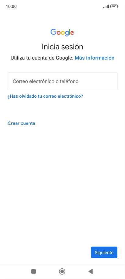 Si no tienes una cuenta de Google, pulsa Crear cuenta y sigue las indicaciones de la pantalla para ver cómo crear una cuenta nueva. Si no tienes una cuenta de Google, pulsa Crear cuenta y sigue las indicaciones de la pantalla para ver cómo crear una cuenta nueva.