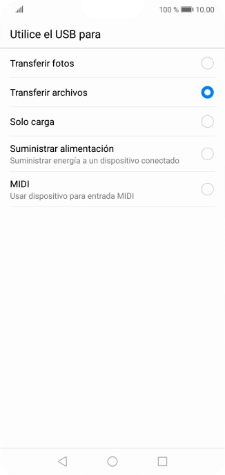 Pulsa Tranferir archivos. Pulsa Tranferir archivos.