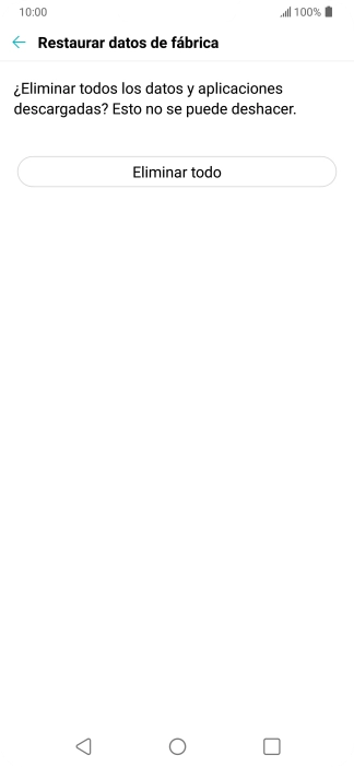 Pulsa Eliminar todo. Pulsa Eliminar todo.