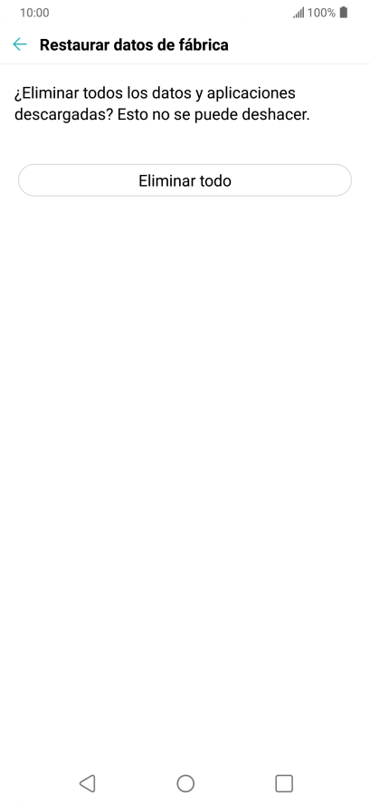 Pulsa Eliminar todo. Pulsa Eliminar todo.