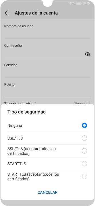 Pulsa Ninguna para desactivar la función. Pulsa Ninguna para desactivar la función.