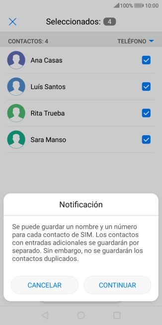 Pulsa CONTINUAR. Pulsa CONTINUAR.