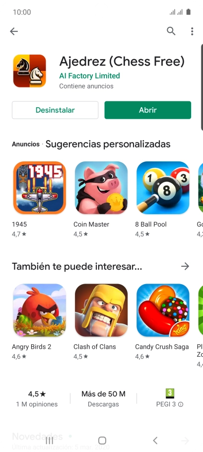 Pulsa la tecla de inicio para terminar y regresar a la pantalla de inicio. Pulsa la tecla de inicio para terminar y regresar a la pantalla de inicio.