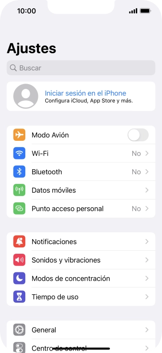Pulsa Iniciar sesión en el iPhone. Pulsa Iniciar sesión en el iPhone.