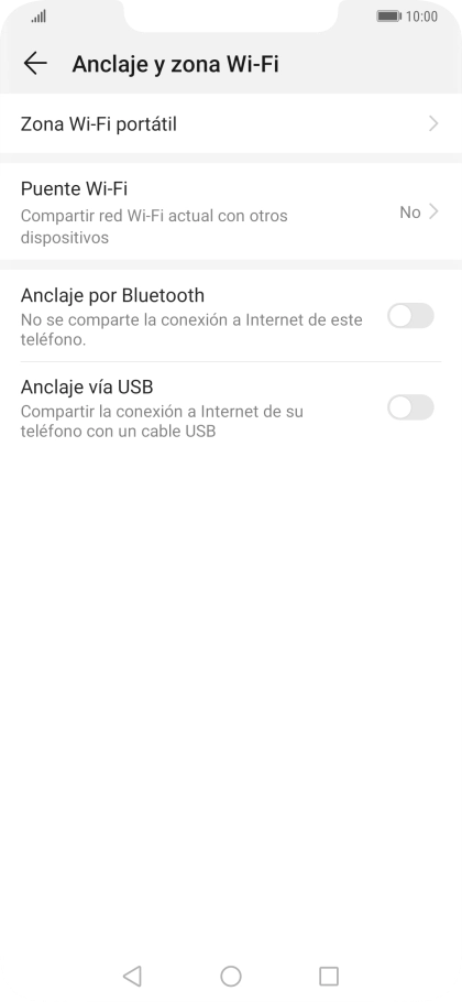 Pulsa Zona Wi-Fi portátil. Pulsa Zona Wi-Fi portátil.