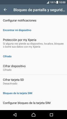 Pulsa Configurar bloqueo de la tarjeta SIM. Pulsa Configurar bloqueo de la tarjeta SIM.