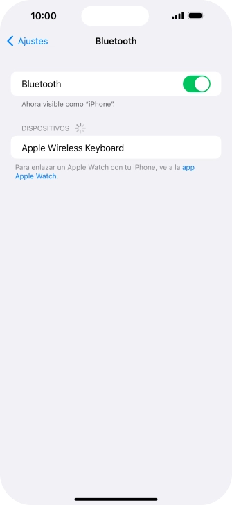 Pulsa el dispositivo Bluetooth deseado y sigue las indicaciones de la pantalla para vincular el dispositivo al teléfono. Pulsa el dispositivo Bluetooth deseado y sigue las indicaciones de la pantalla para vincular el dispositivo al teléfono.