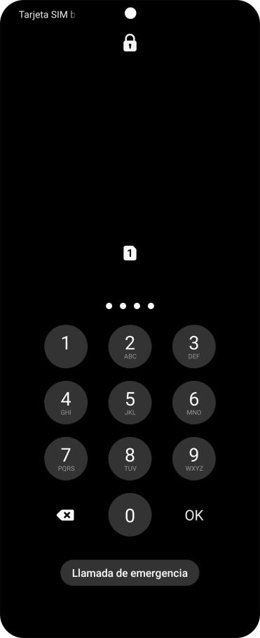 Si lo solicita el teléfono, introduce el código PIN y pulsa OK. Si lo solicita el teléfono, introduce el código PIN y pulsa OK.