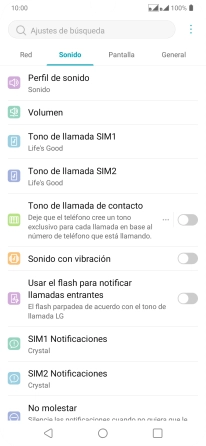 Pulsa Tono de llamada ‹SIM›. Pulsa Tono de llamada ‹SIM›.