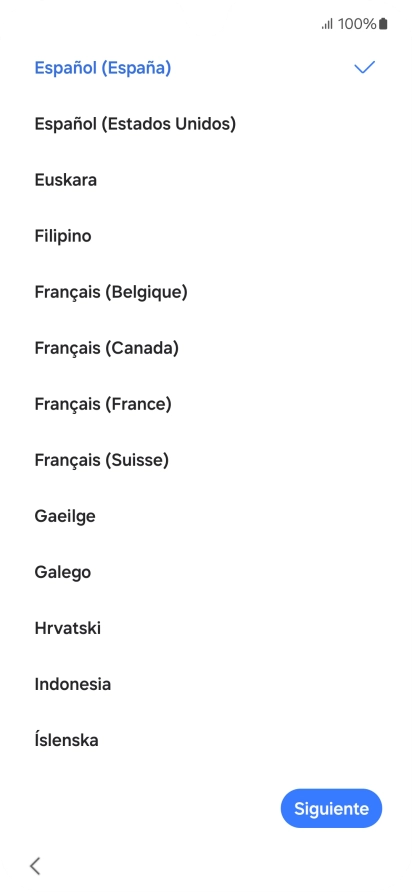 Pulsa el idioma deseado. Pulsa el idioma deseado.