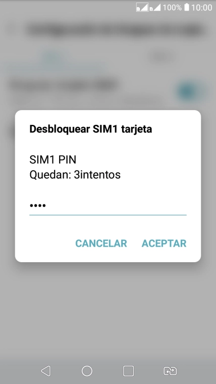 Introduce tu código PIN y pulsa ACEPTAR. Introduce tu código PIN y pulsa ACEPTAR.