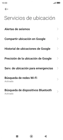 Pulsa Precisión de la ubicación de Google. Pulsa Precisión de la ubicación de Google.