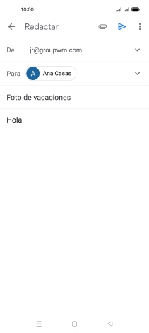 Pulsa el icono de anexos. Pulsa el icono de anexos.