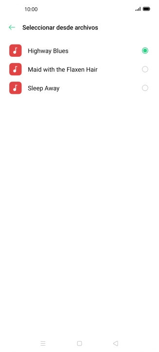 Al encontrar un timbre de llamada de tu gusto, pulsa la tecla de retroceso. Al encontrar un timbre de llamada de tu gusto, pulsa la tecla de retroceso.