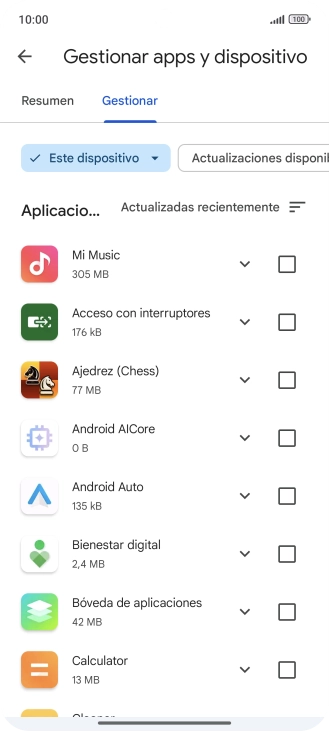 Pulsa la app deseada. Pulsa la app deseada.