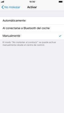 Pulsa el ajuste deseado. Pulsa el ajuste deseado.