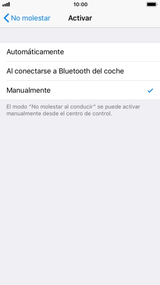 Pulsa el ajuste deseado. Pulsa el ajuste deseado.