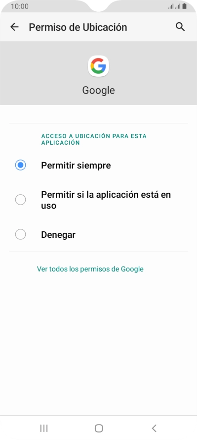 Pulsa el ajuste deseado. Pulsa el ajuste deseado.
