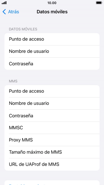 Pulsa Punto de acceso e introduce airtelwap.es. Pulsa Punto de acceso e introduce airtelwap.es.