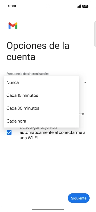 Pulsa el ajuste deseado. Pulsa el ajuste deseado.