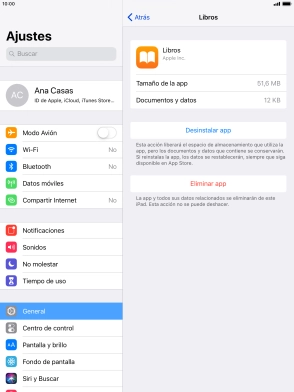 Pulsa Desinstalar app. Pulsa Desinstalar app.