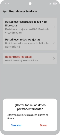 Pulsa Borrar. Pulsa Borrar.