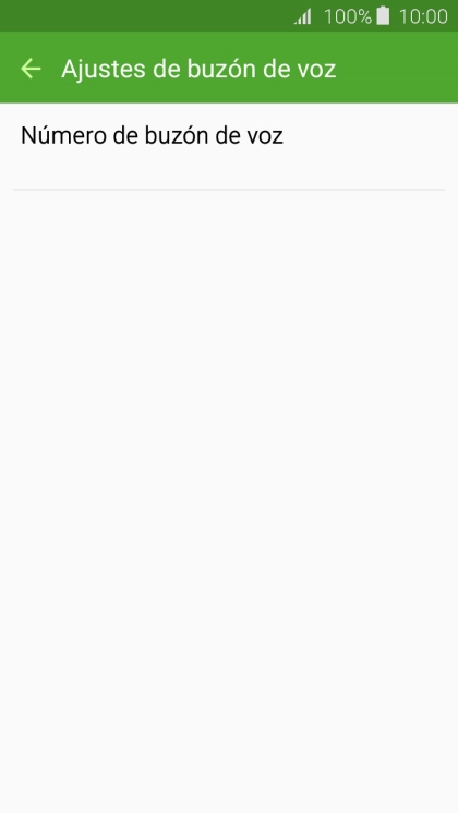 Pulsa Número de buzón de voz. Pulsa Número de buzón de voz.