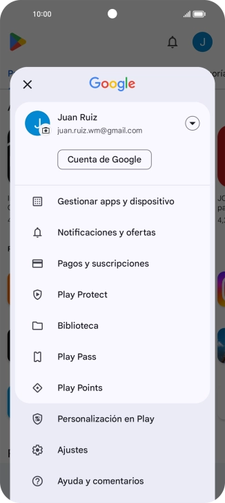 Pulsa Gestionar apps y dispositivo. Pulsa Gestionar apps y dispositivo.