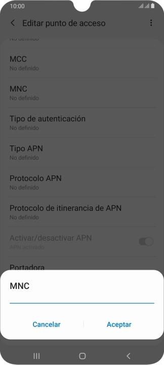 Introduce 01 y pulsa Aceptar. Introduce 01 y pulsa Aceptar.