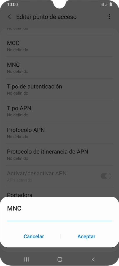 Introduce 01 y pulsa Aceptar. Introduce 01 y pulsa Aceptar.