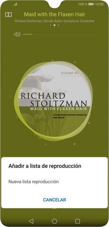 Pulsa Nueva lista reproducción. Pulsa Nueva lista reproducción.